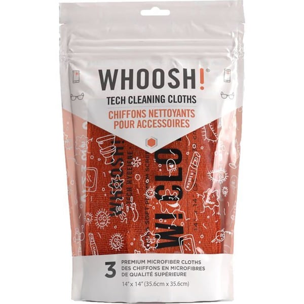 Rengöringsdukar - WHOOSH - Rengöringskit 1FGCL3COM - Antimikrobiell - Set om tre - 35,6 x 35,6 cm