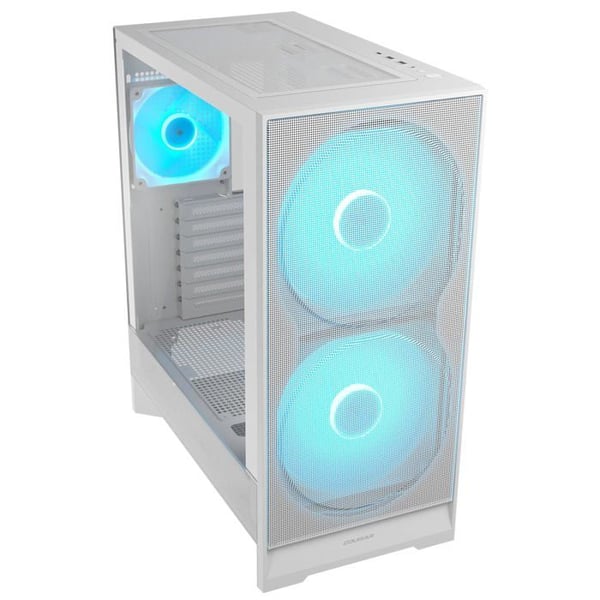 PC-chassi med optimerad luftflöde - COUGAR - Airface 180 - Vit - 3 fläktar 180 mm