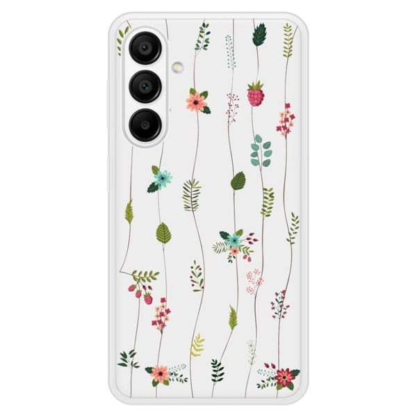 Siliconeförstärkt tryckt skal kompatibelt med Samsung Galaxy A15 Blommönster