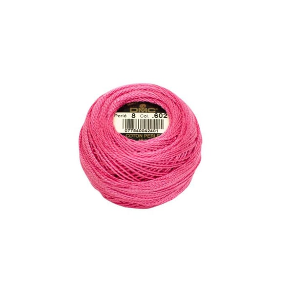 DMC Coton perlé art 116, tjocklek 8 - nystan på 80m - Att 602 - 602