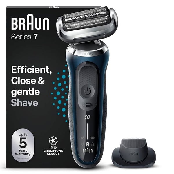 Braun Series 7 72-C1200s Elektrisk Rakapparat för Män, Grå/Svart, Li-Ion Batteri