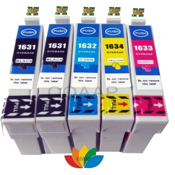 5 kompatibla bläckpatroner Epson T1631 T1635 16XL för WF2530WF