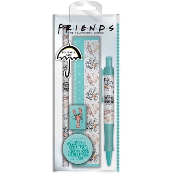 Pyramid International set med skrivredskap Friends aqua 5 st. Pyramid International set med skrivredskap Friends aqua 5 st.