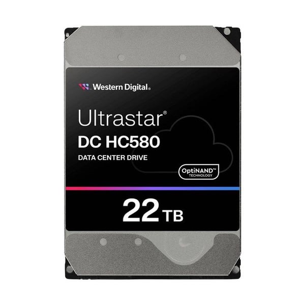 Hårddisk - WESTERN DIGITAL - Ultrastar DC HC580 - 22 To - 7200 varv/min - 512 Mo cache
