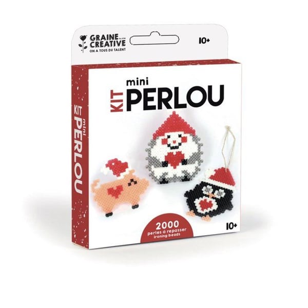 Kit perles att repassera Djur av julen 2000 pärlor - Röd