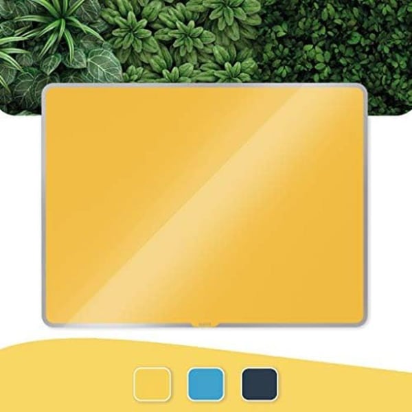 Magnetisk whiteboard - LEITZ - 70430019 - 800 x 600 mm - Gul - Högpresterande raderbarhet