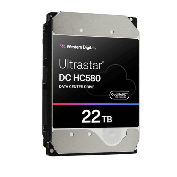 Hårddisk - WESTERN DIGITAL - Ultrastar DC HC580 - 22 To - 7200 varv/min - 512 Mo cache
