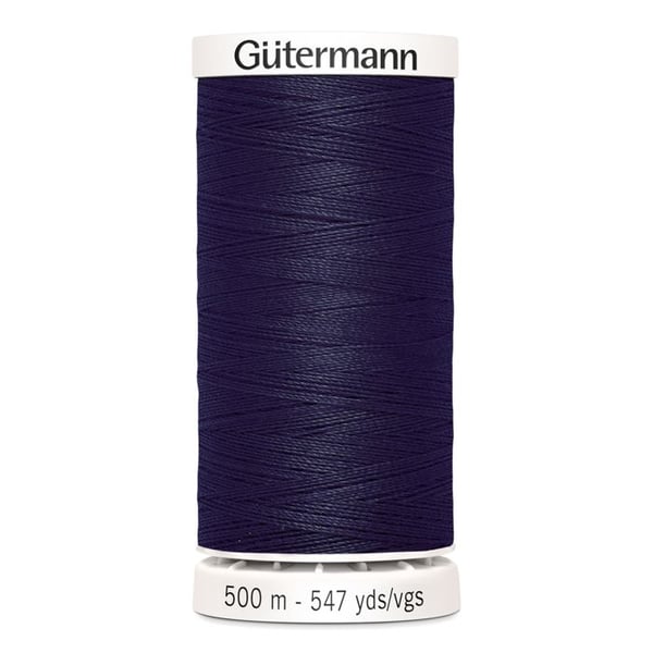 Fil allt textil 100% polyester 5 spolar av 500m 701920 - Att 339 - mycket mörkblå