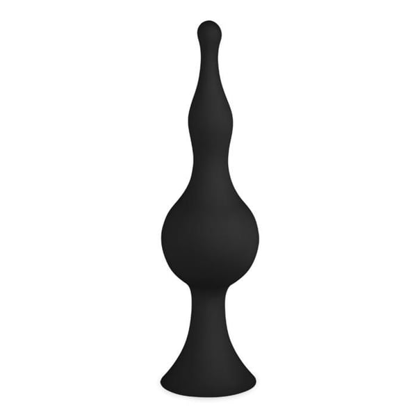 Suction cup analplugg Blob - Svart