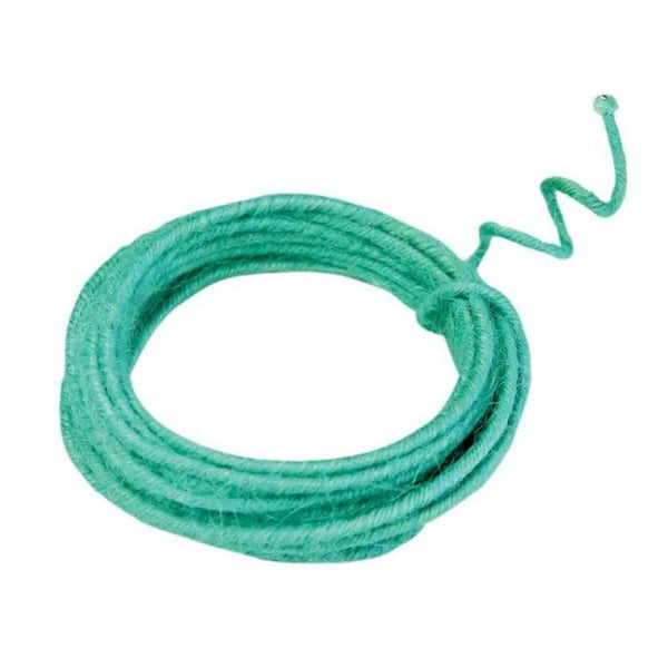 MégaCréa DIY - Jute snöre armé i vattengrön 0,2 cm x 3 m