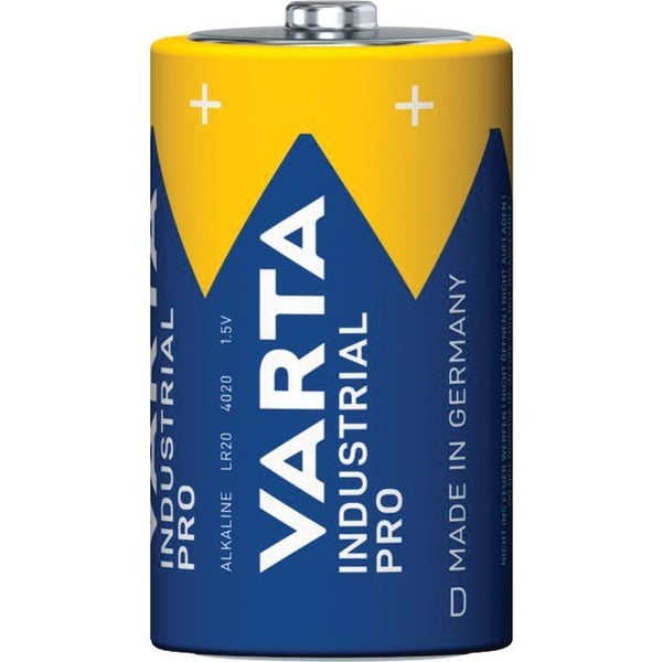Alkaliska batterier - VARTA - Industrial Pro - 1,5V LR20 - Förpackning med 20