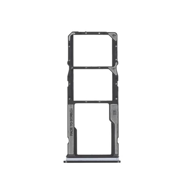 SIM-kortsfack - Xiaomi - Redmi A3 - Dual Nano SIM - Micro-SD - Svart