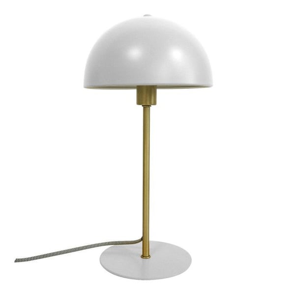 Vit och guld retro kullampa Vit