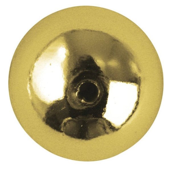 Plastpärlor, 8 mm ø, guld, kartong med 26 st