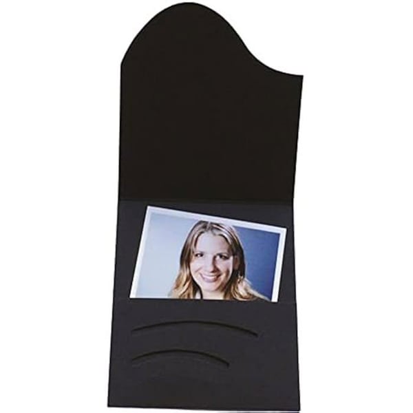 Passfoto Fodral - DAIBER - Wave Black - 1x100 - Lin Kartong