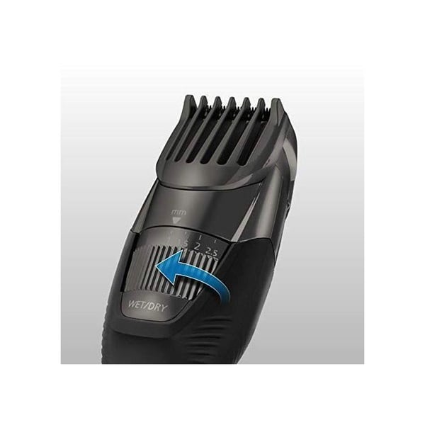 Panasonic ER-GB37-K503 | 2 i 1 skägg- och hårtrimmer, 20 inställningar, 4 tillbehör, batteritid 40 min, laddning 8 timmar, Wet & Dry Black