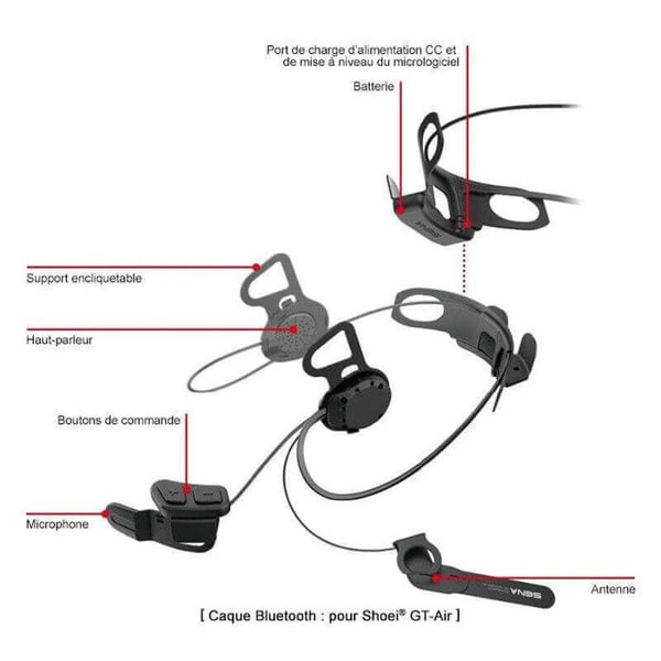 SENA INTERCOM BLUETOOTH 10U FÖR SHOEI GT AIR
