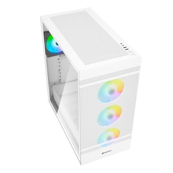 PC-chassi - SHARKOON - Rebel C50 - Vit - RGB - ATX
