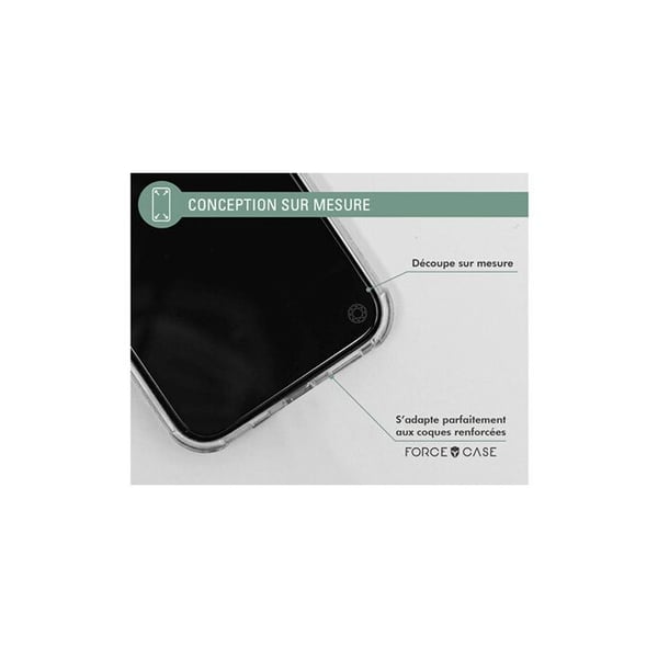 Forceglass skärmskydd 2.5D härdat glas privacy iPhone 15