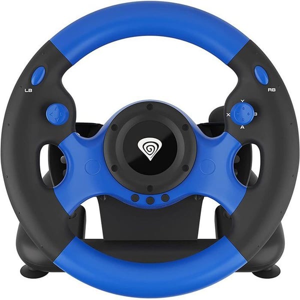 Volant + Pedaler - NATEC - GENESIS SEABORG 350 - Trådbunden - Kompatibel med Nintendo Switch - USB Typ A