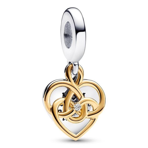 Pendentiv - Kvinna - 763237C01 - Hjärta - Tvåfärgad - Diamant