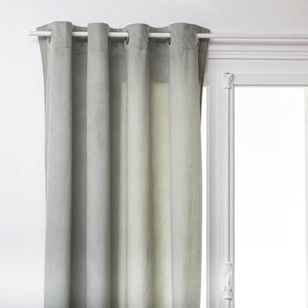 Inredningsgardin "Lilou" Sammetseffekt 140 x 260 cm Atmosphera - Celadon