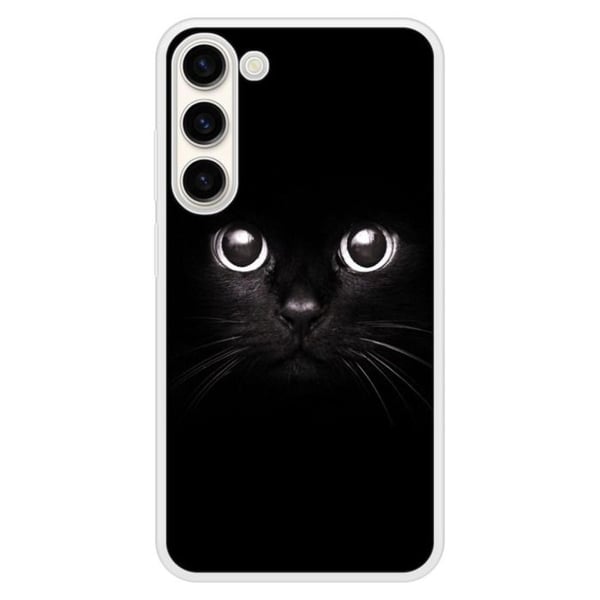 Stöttålig silikonskal med tryck kompatibel med Samsung Galaxy S23 Plus Kattögon