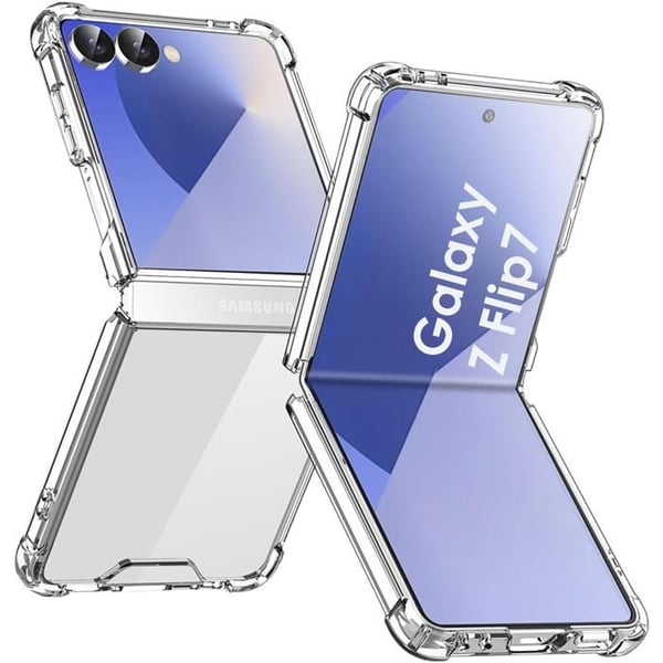Coque för Samsung Galaxy Z FLIP 7 - Stötsäker Skydd Silikon Mjuk Transparent Phonillico®