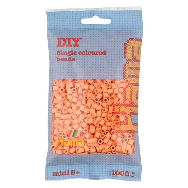 Hama - 1 000 standard MIDI pärlor (Ø5 mm) ljus aprikos
