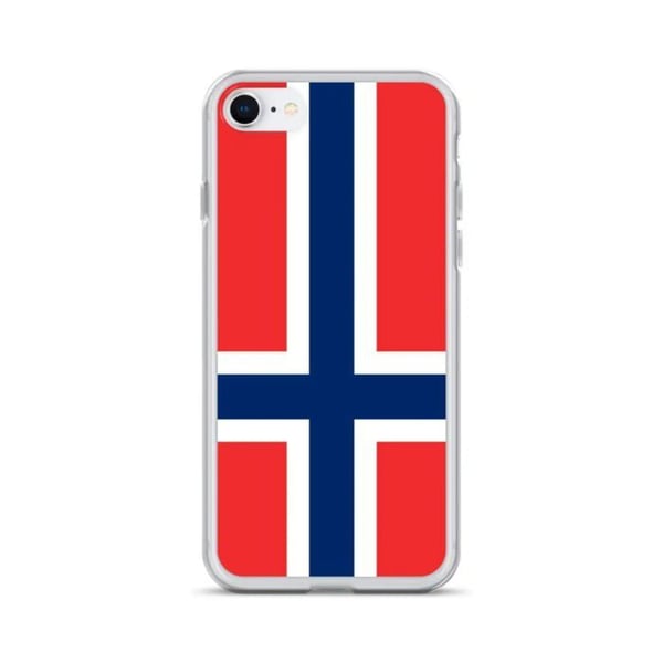 iPhone-skal - Svalbard och Jan Mayen - Flagga - Mjuk - Flerfärgad - Kompatibel med iPhone 8 Plus