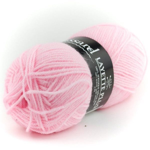 Plassard - Garnboll Layette Plus 377 Rosa Speciellt för Bebisar