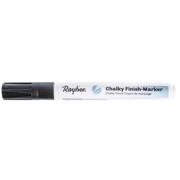 Chalky Finish 2-4mm Round Tip Chalk Marker - Svart