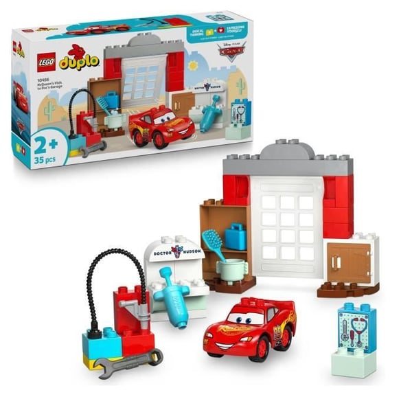 LEGO DUPLO Disney och Pixar Bilar 10456 Mcqueens besök i Docs garage - Spel 2 år