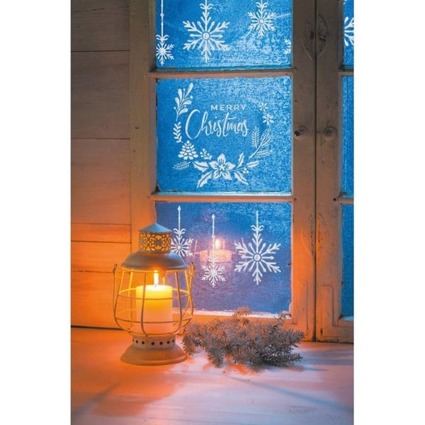 A4 STENCIL UTAN VÄSKA - X-MAS CROWN