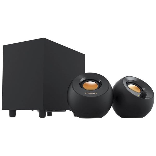 CREATIVE Pebble Plus 2.1 trådbundna PC-högtalare - 8 W - Svart