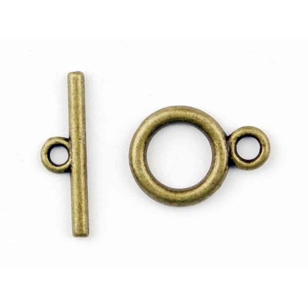 MégaCréa DIY - Toggle-knäppning knapphål 13 mm Messing 5 stycken