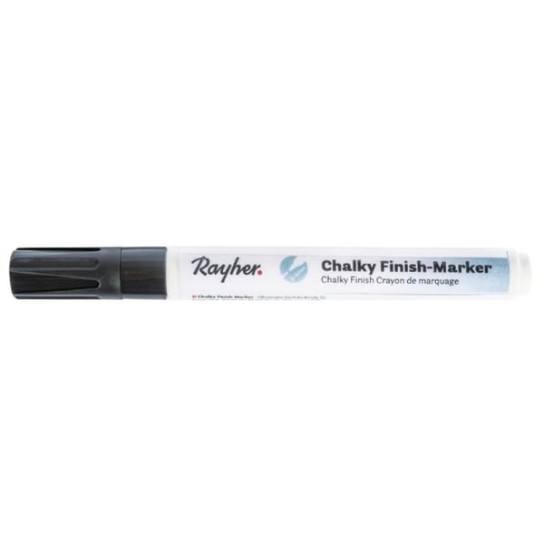 Chalky Finish 2-4mm Round Tip Chalk Marker - Svart