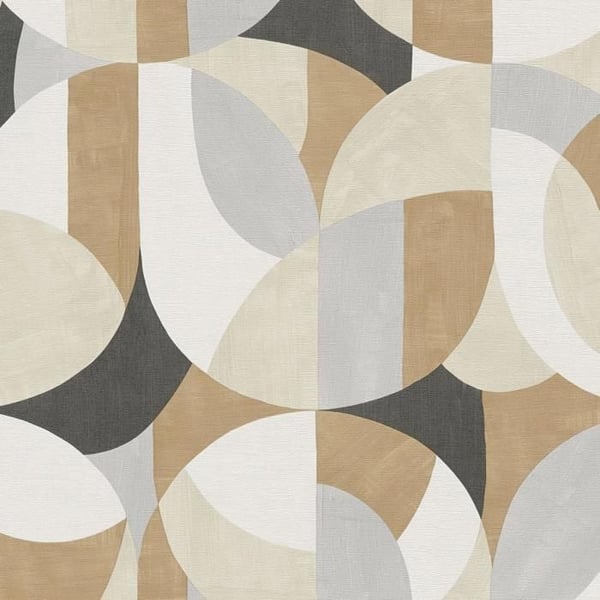 Non-woven tapet 399321 vit beige Schwarz svart grafisk French Affair A.S. Creation