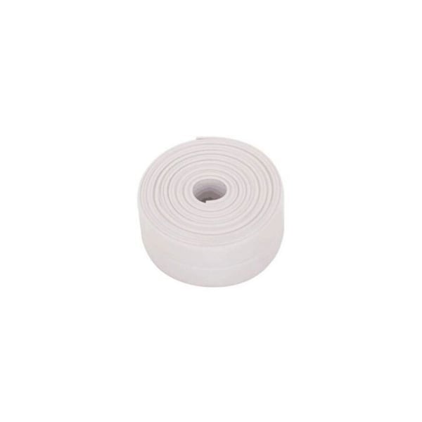 1PC(Blanche)Rouleaux Tätningstejp Vattentät, Fogbad, PVC Tätningsband Självhäftande för Kök, Toalett