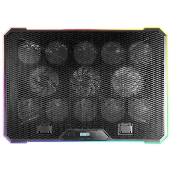 Kylbas - Mars Gaming - MNBC13 - 13 Fläktar - RGB-belysning - 8 Positioner