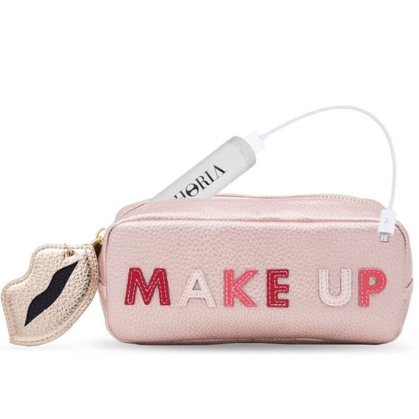 Makeupväska Make Up Rosa Iphoria med mini Powerbank (2600mAh) - Make Up Rosa med charm - Make Up Rosa med charm -