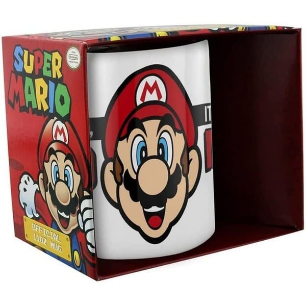 Super Mario Mugg in box Its A Me Mario vit