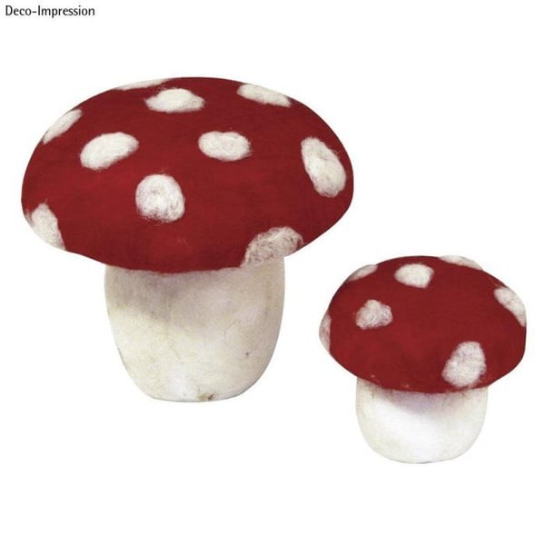 Champignon i polystyren - Rayher - 13 cm - Vit - Idealisk för kreativt hantverk - Blandat