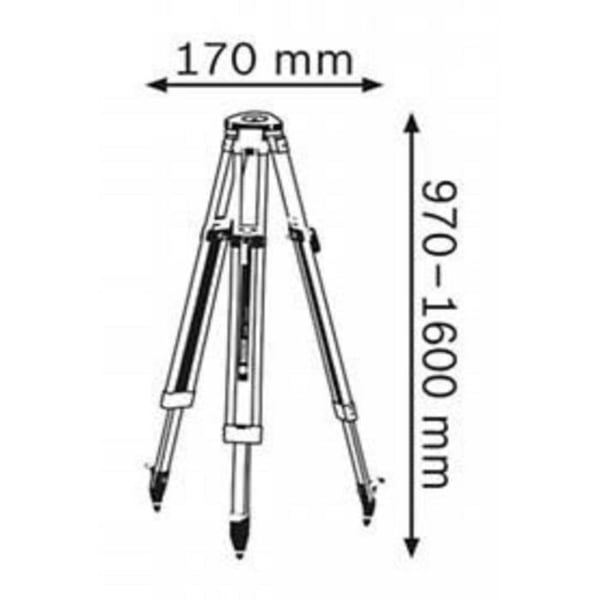 Bosch Professional BT 160 5/8" mättillbehör, upp till 160 cm - 0601091200