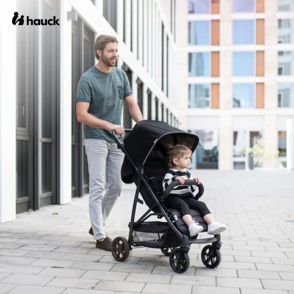 HAUCK - Kompaktilastenvaunu - RAPID 4 - 4 pyörää - Musta