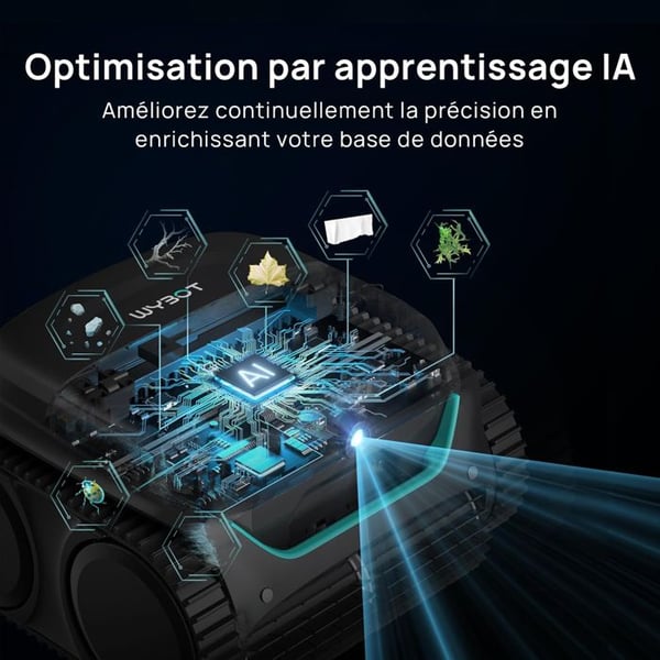 Trådløs Poolrobot - WYBOT - C2 Vision - Smart Vision - 8 Rengøringsmetoder - 180 min Driftstid