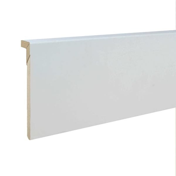 PROVISTON Sockel 22 x 130 x 2440 mm MDF Förbehandlad Fyrkantig Sockel Paket med 6 PROVISTON Sockel 22 x 130 x 2440 mm MDF Förbehandlad Fyrkantig Sockel Paket med 6