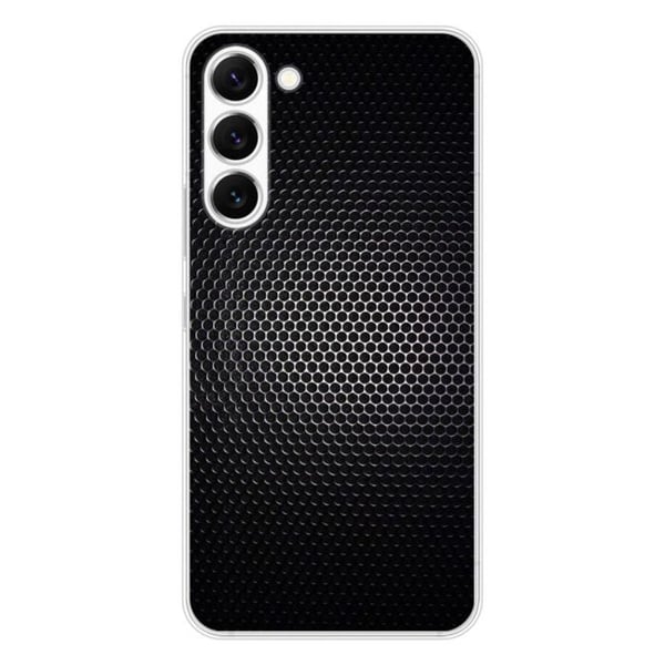 Tryckt silikonfodral som är kompatibelt med Samsung Galaxy S23 Dark Metal