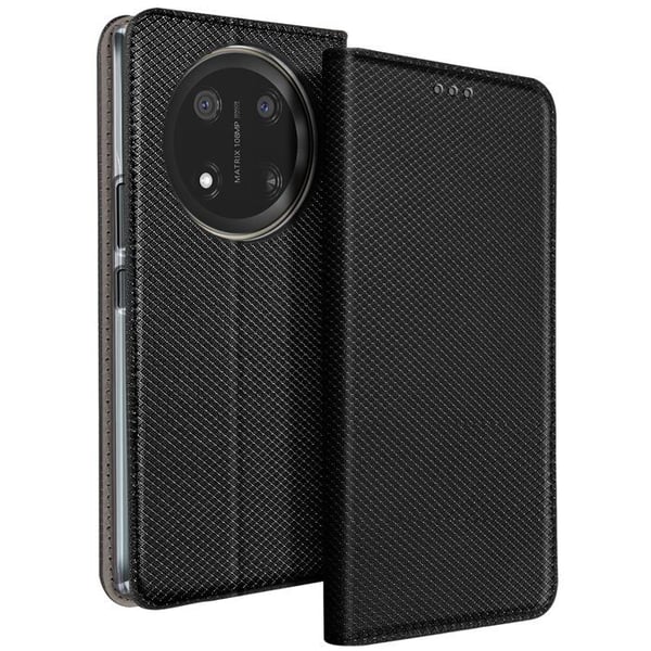 Fodral för Honor Magic 7 Lite - Honor - Magnetlock - Syntetiskt läder - Kortfack - Svart