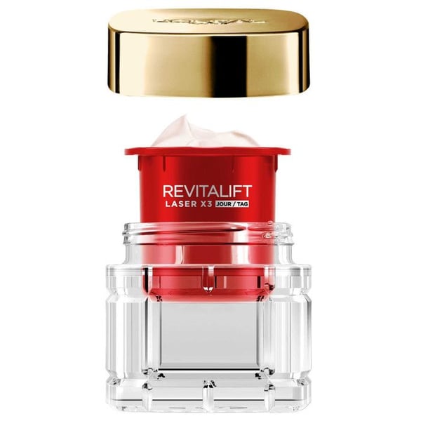 L'Oréal Paris - Kit med 2 Refill Anti-Aging Creams - Revitalift Laser -